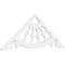 Ekena Millwork Pitch Wagon Wheel Architectural Grade PVC Gable Pediment, 48"W x 18"H x 1"P (9/12) GPP048X018X100WAG - alternate 1